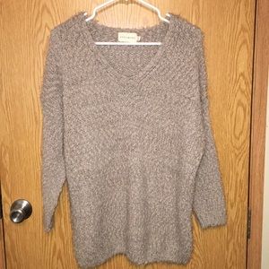 S/M Tan Popcorn-style sweater